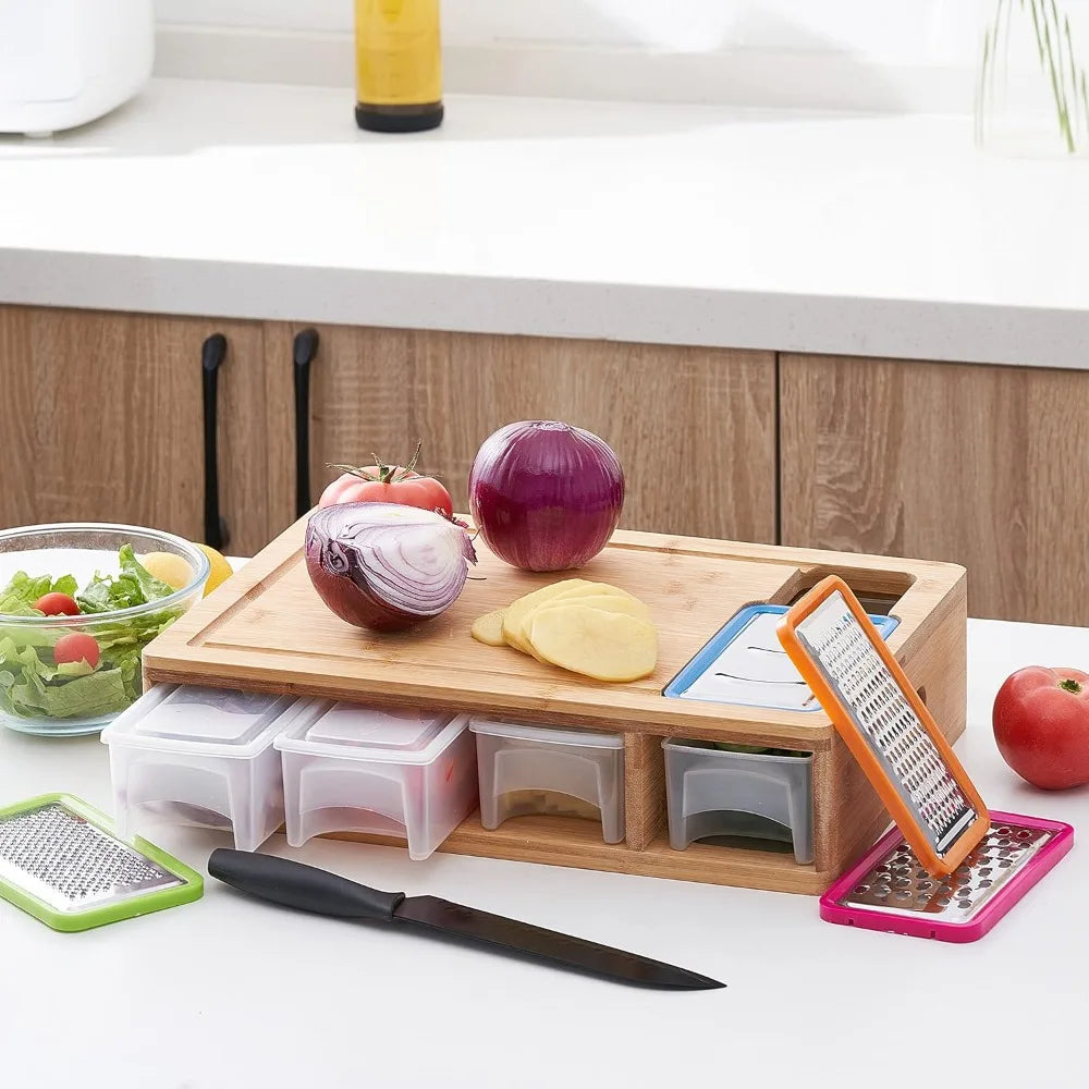 Premium Bamboo Cutting Board Set
